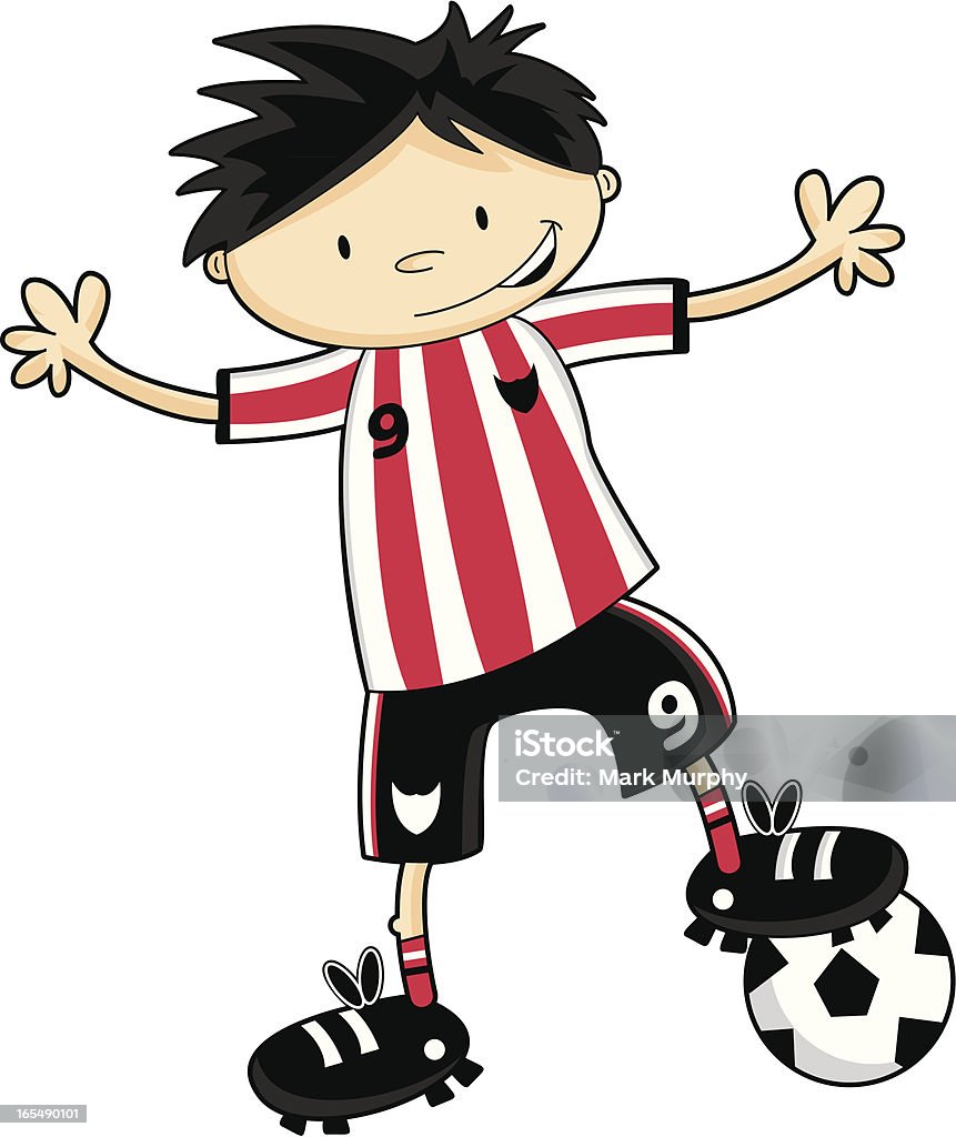 Cute Soccer Footy Boy Character http://i150.photobucket.com/albums/s116/MarkM73/sports.jpg Athleticism stock vector