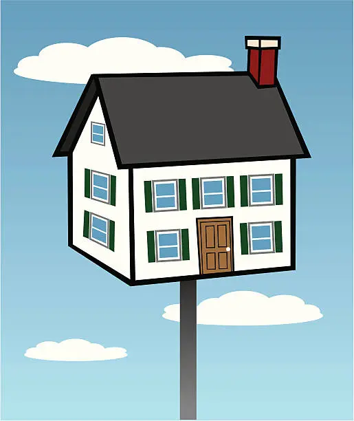 Vector illustration of Home Like a Birdhouse