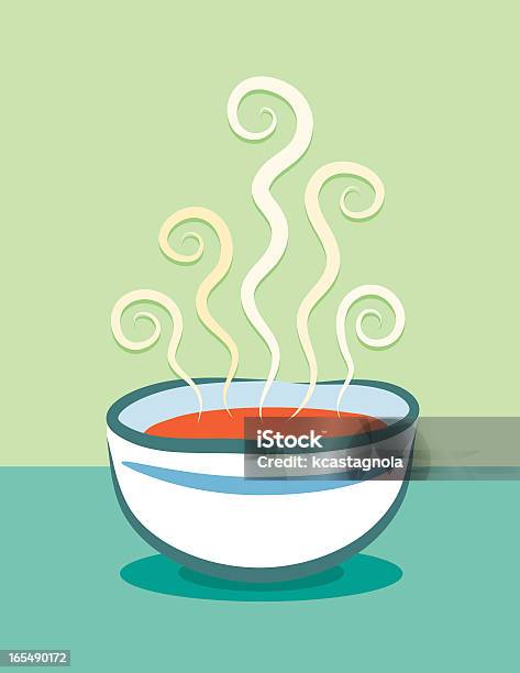 Cartoon Animation Of Steaming Bowl Of Tomato Soup Stock Illustration -  Download Image Now - Soup, Bowl, Blue - iStock