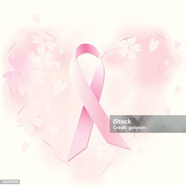 Fita De Corderosa - Arte vetorial de stock e mais imagens de Cor de rosa - Cor de rosa, Vetor, Amor