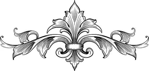 Vector illustration of Acanthus Symmetry