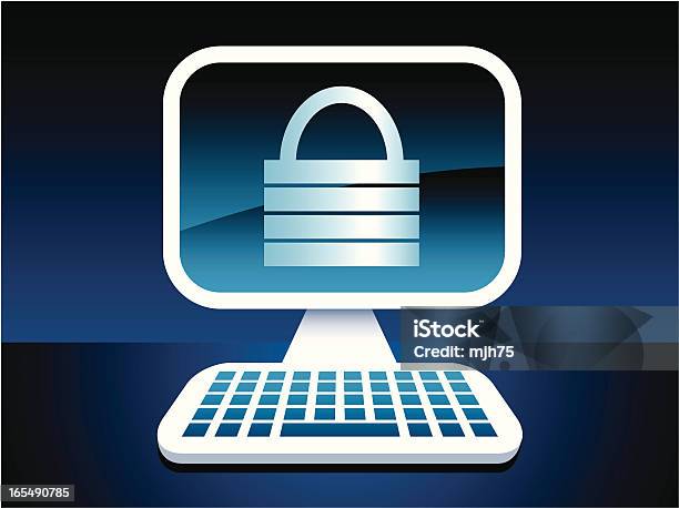Internet Security - Immagini vettoriali stock e altre immagini di Attrezzatura informatica - Attrezzatura informatica, Blu, Blu reale