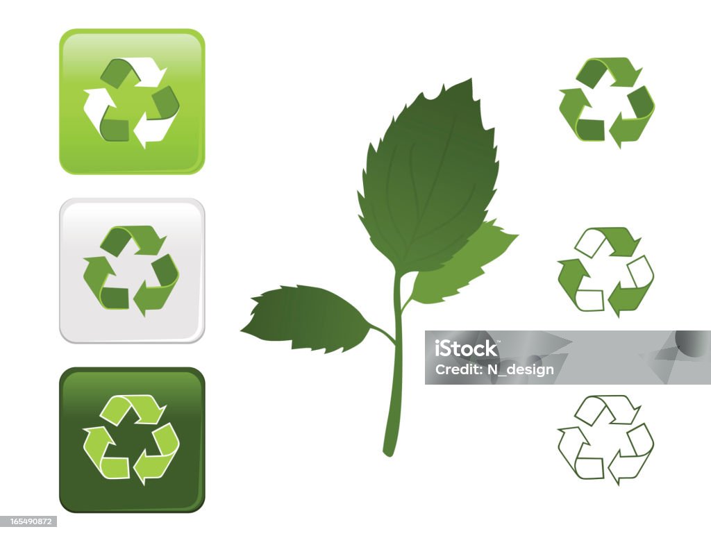 Recycler - clipart vectoriel de Arbre libre de droits