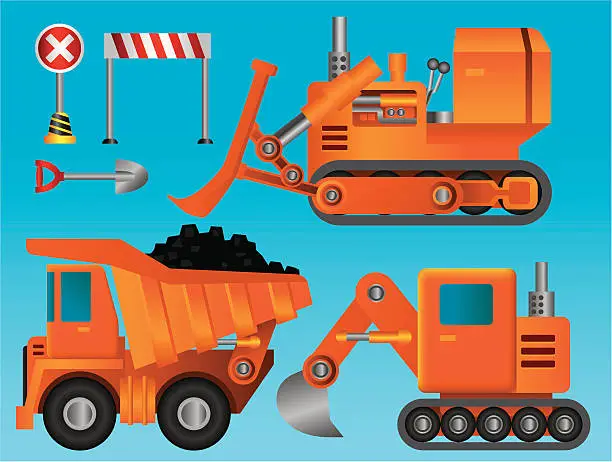 Vector illustration of Truck Collection