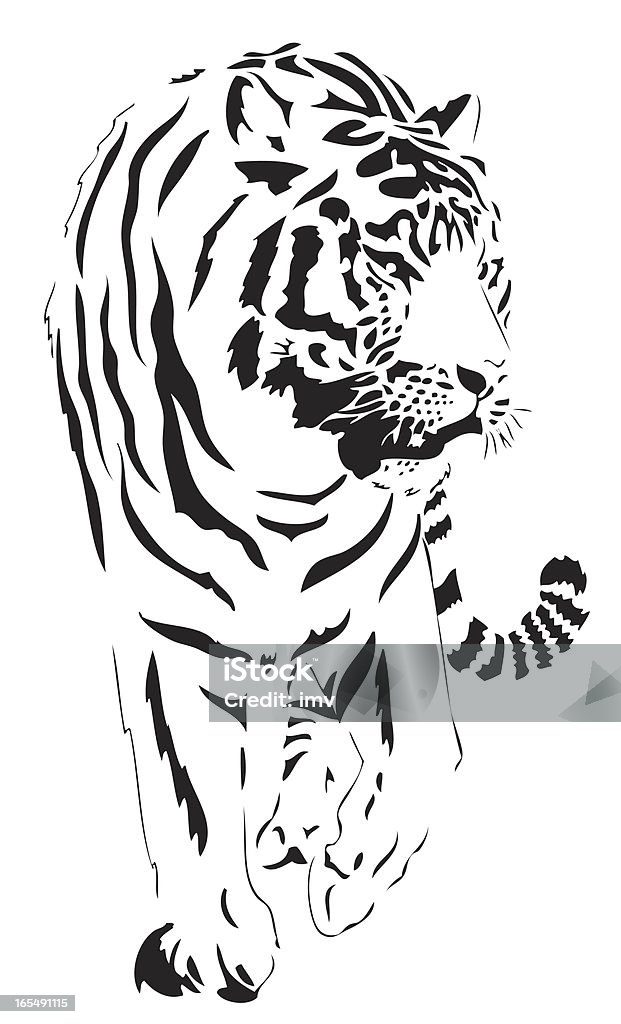 Tigre del Bengala illustrazione - arte vettoriale royalty-free di Tigre