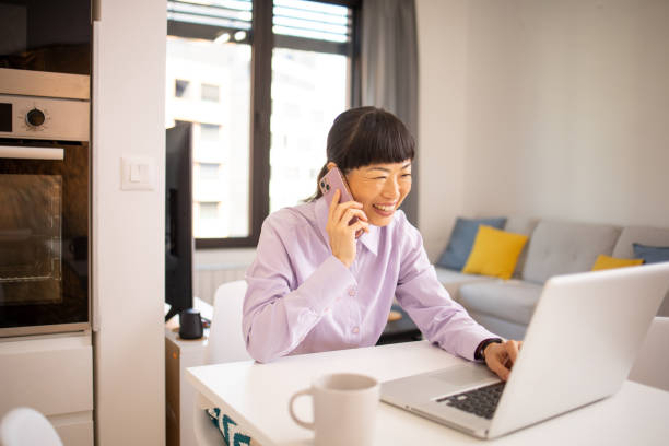 istock Young entrepreneur is working from home 1654912078