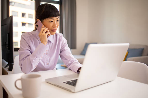 istock Young entrepreneur is working from home 1654912083