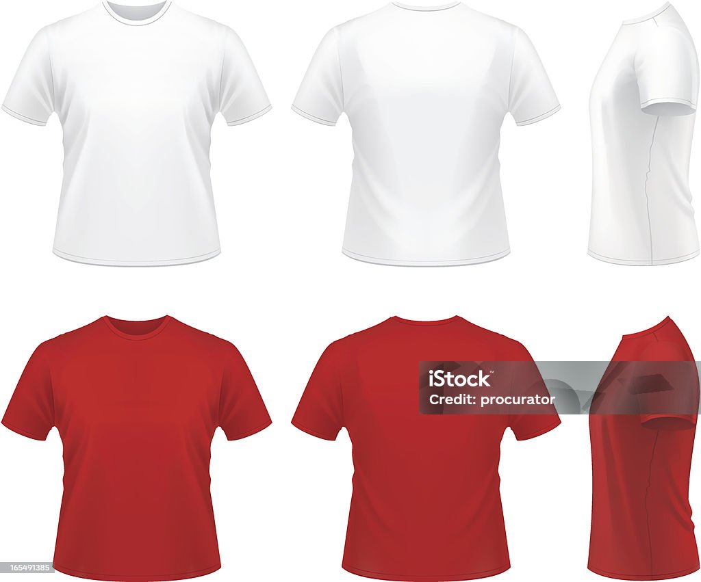 Männer-T-shirt - Lizenzfrei T-Shirt Vektorgrafik