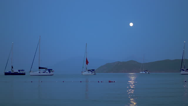 sailing under moonlight