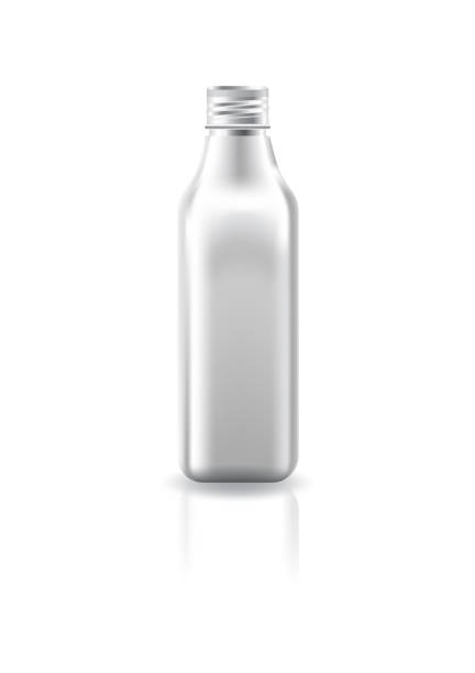 istock Blank white square cosmetic bottle with white screw lid for beauty product mockup template. 1654914662