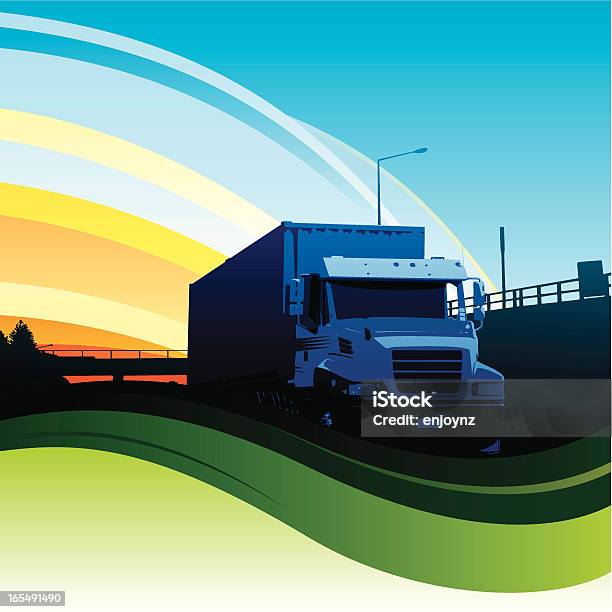 Samochód Przepływu - Stockowe grafiki wektorowe i więcej obrazów Ciężarówka transportowa - Ciężarówka transportowa, Kierowca ciężarówki, Kierować