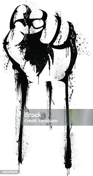 Revolution Fist Stock Illustration - Download Image Now - Fist, Graffiti, Protest