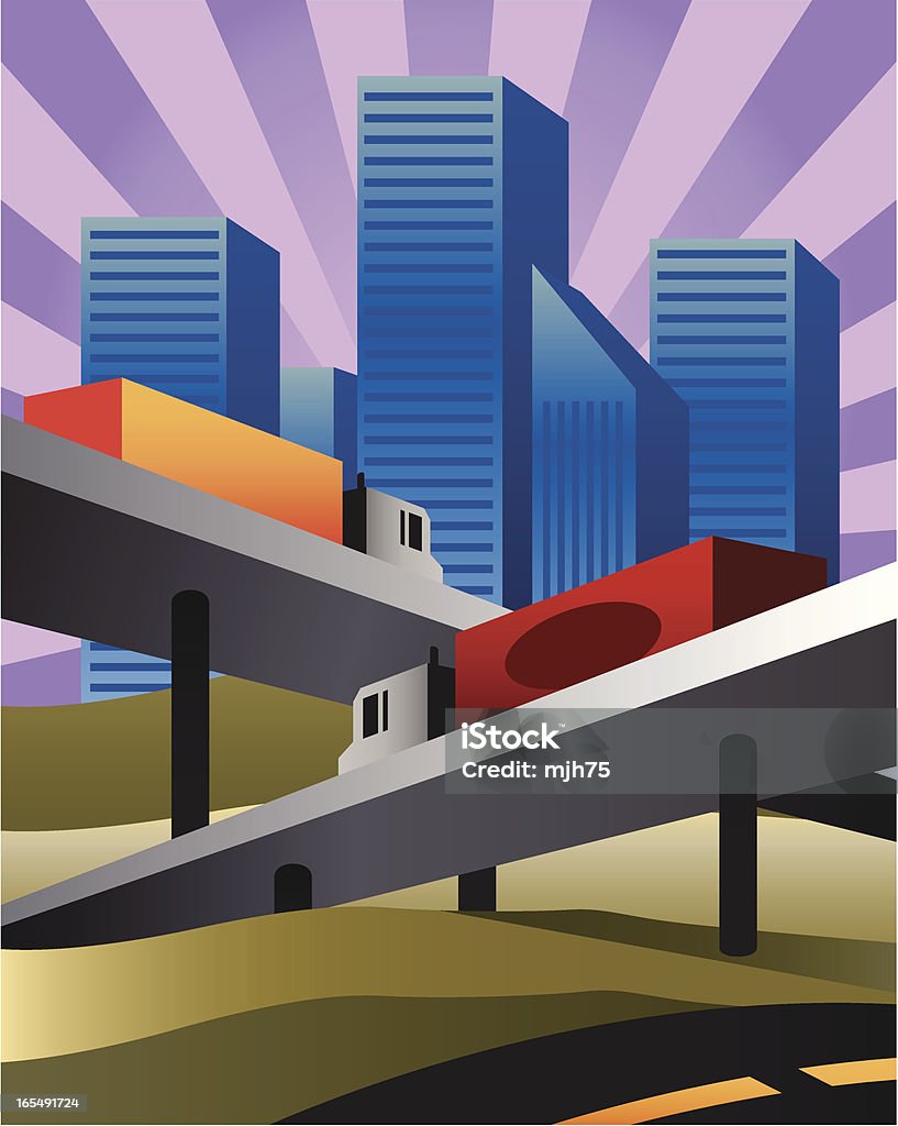 都市高速道路 - バイパス道路のロイヤリティフリーベクトルアート