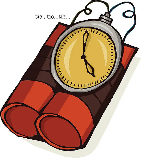 Vector illustration of Time Bomb
