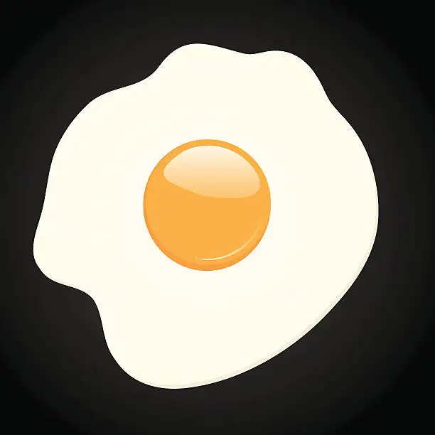 Vector illustration of Fried Egg
