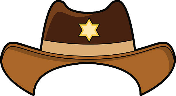 dziki zachód kapelusz kowbojski - cowboy hat illustrations stock illustrations