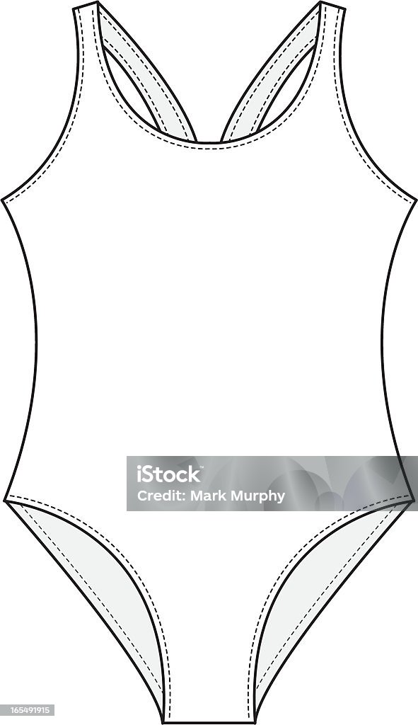 Maillot classique pour femme - clipart vectoriel de A la mode libre de droits