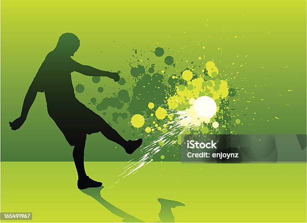 Salpicos De Futebol - Arte vetorial de stock e mais imagens de Atacante de futebol - Atacante de futebol, Atividade, Bola