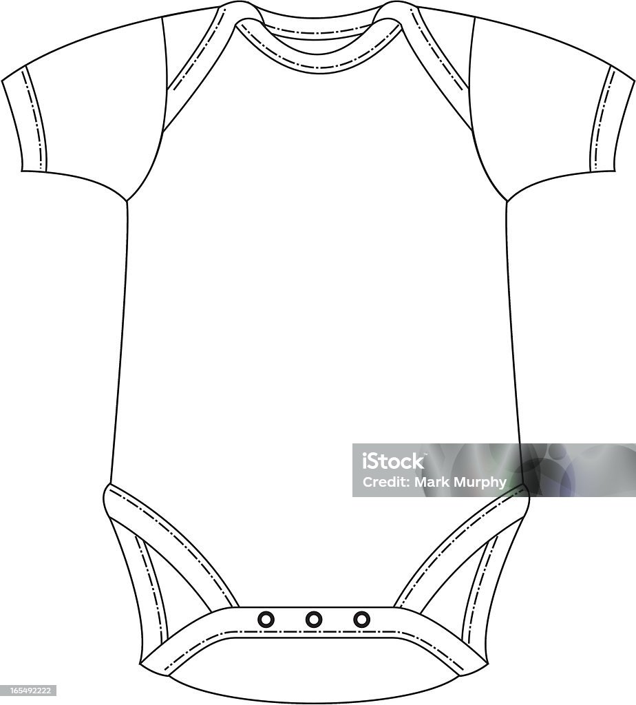 Plain Sleepsuit modèle - clipart vectoriel de Beauté libre de droits
