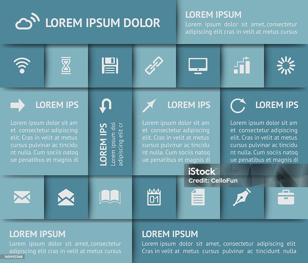 Web Design Elements Stock Illustration - Download Image Now - Arrow ...
