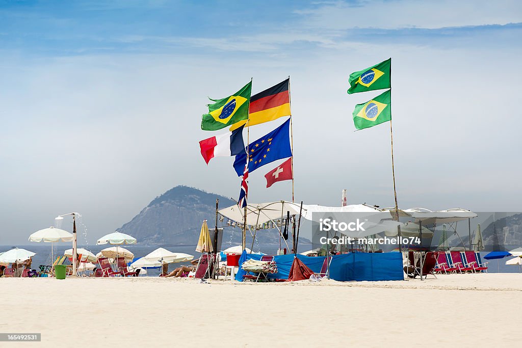 Copacabana Strand in Rio de Janeiro - Lizenzfrei Amerikanische Kontinente und Regionen Stock-Foto