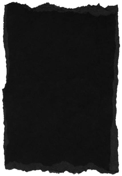 istock Fiber Paper Texture - Black with Torn Edges XXXXL 165492857