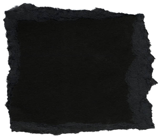 istock Fiber Paper Texture - Black with Torn Edges XXXXL 165492891