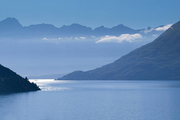 istock Blue Haze Lake and Mountains 165493290