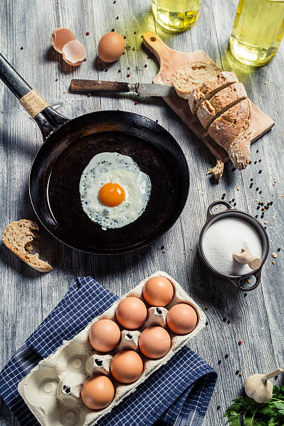 istock Preparations for breakfast made up of eggs 165493763