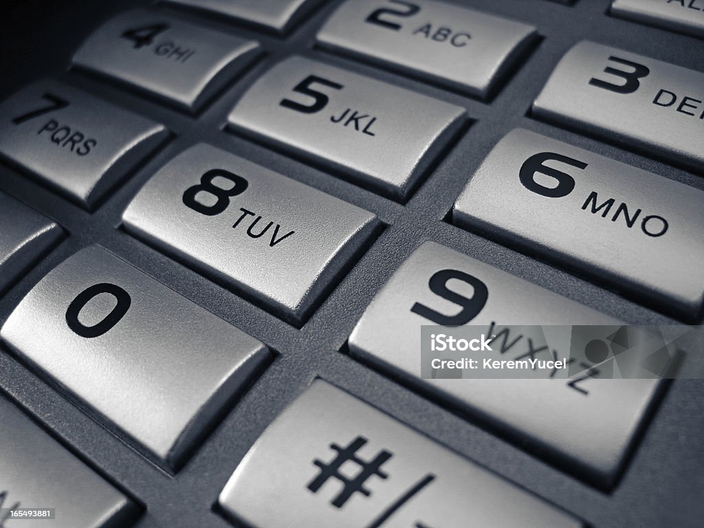 Telefon-Tastatur - Lizenzfrei Telefonnummer Stock-Foto