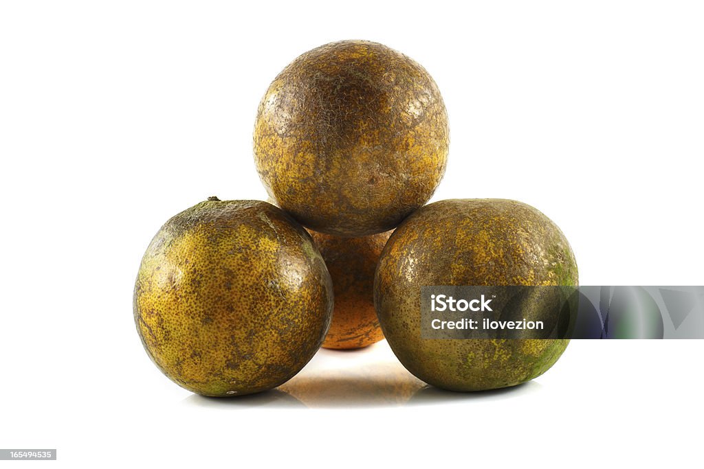 Mandarino isolato su sfondo bianco - Foto stock royalty-free di Agrume