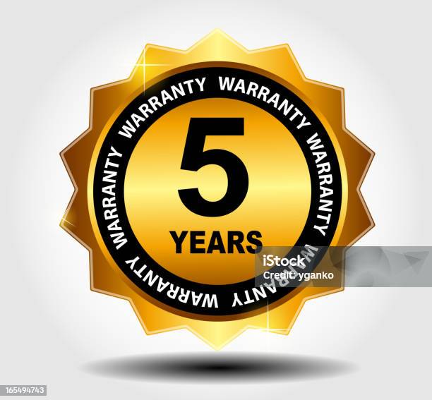 Gold Vector Guarantee Sign Warranty Label Stock Illustration - Download Image Now - Agreement, Arranging, Award Ribbon