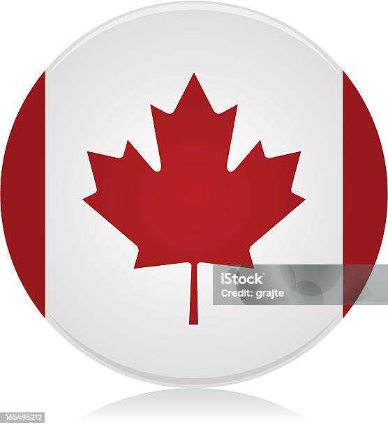 Ilustración de Icono Bandera De Canadá y más Vectores Libres de Derechos de Bandera - Bandera, Bandera canadiense, Canadá