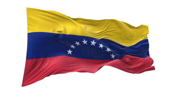 istock Venezuela flag waving isolated on white background. 1654952413