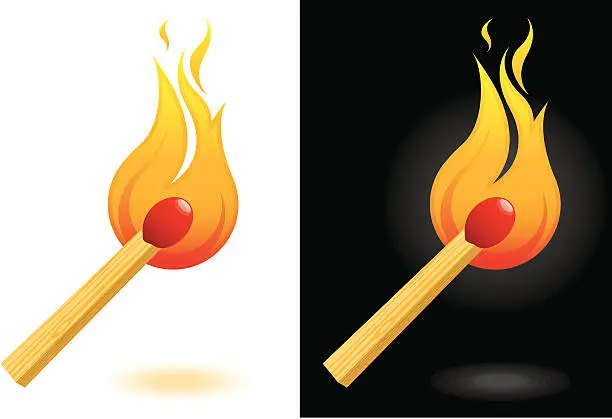 Vector illustration of Matchstick