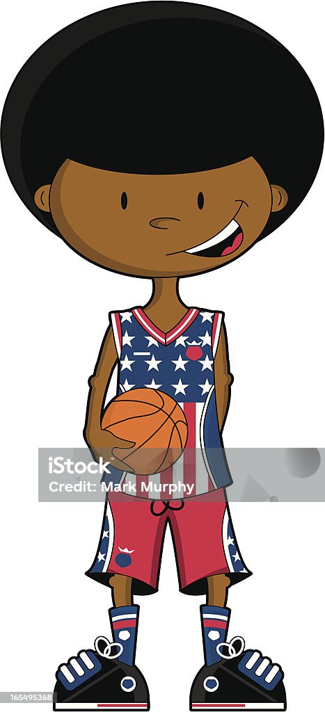 Afro USA Basketball Boy Character http://i150.photobucket.com/albums/s116/MarkM73/sports.jpg Adult stock vector