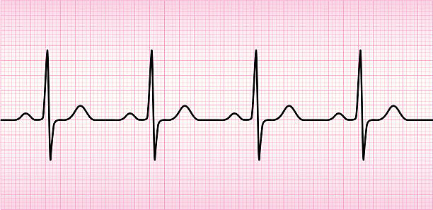 ecg wave - nabız kontrolü stock illustrations