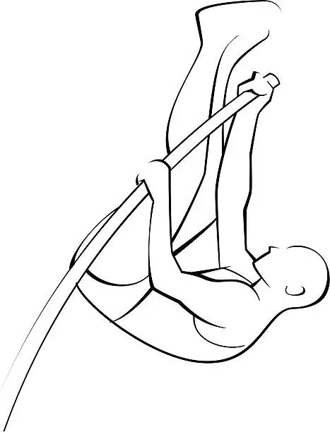 Vector illustration of Pole Vault