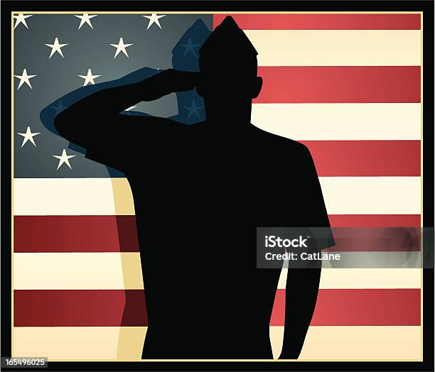 American Patriot Stock Illustration - Download Image Now - US Veteran's Day, Military, Old-fashioned