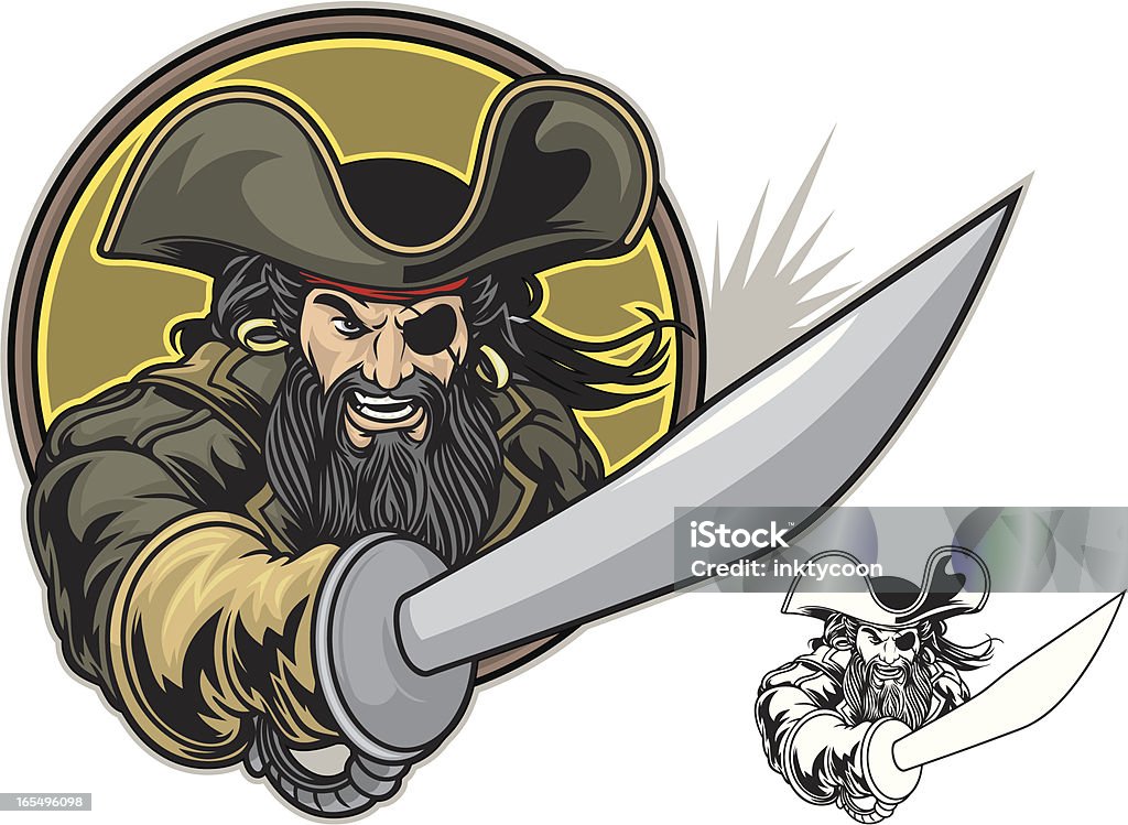 De Pirate Lutte - clipart vectoriel de Pirate libre de droits
