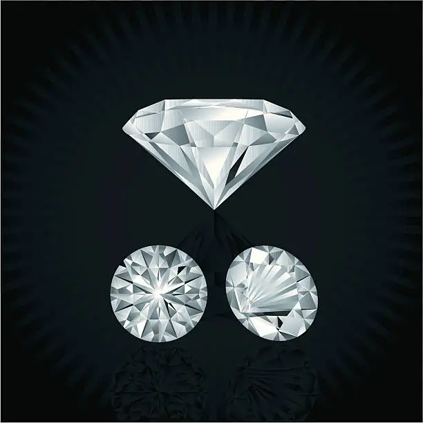 Vector illustration of Diamonds