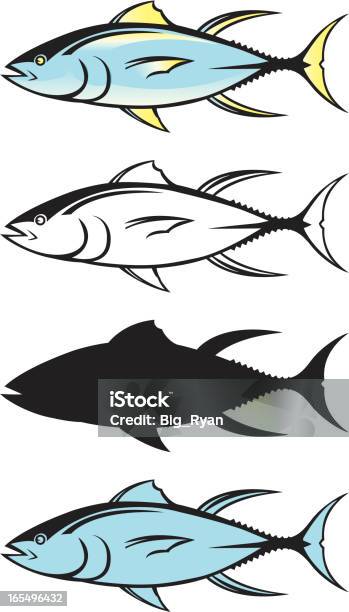 Тунец Изображение — стоковая векторная графика и другие изображения на тему Тунец - морепродукты - Тунец - морепродукты, Yellowtail Flounder, Yellowtail Snapper