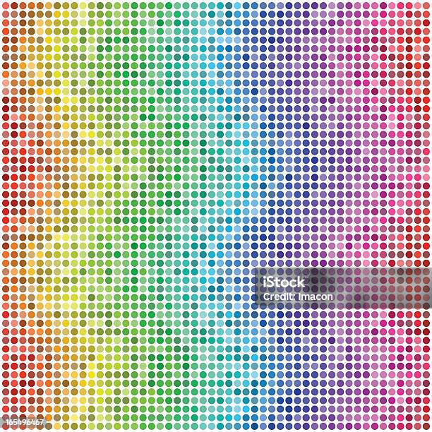 Wavy Waves Retro Vector Dots 2 Stock Illustration - Download Image Now - Rainbow, Backgrounds, Pattern