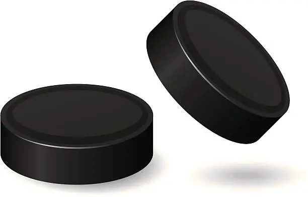 Vector illustration of Hockey Pucks