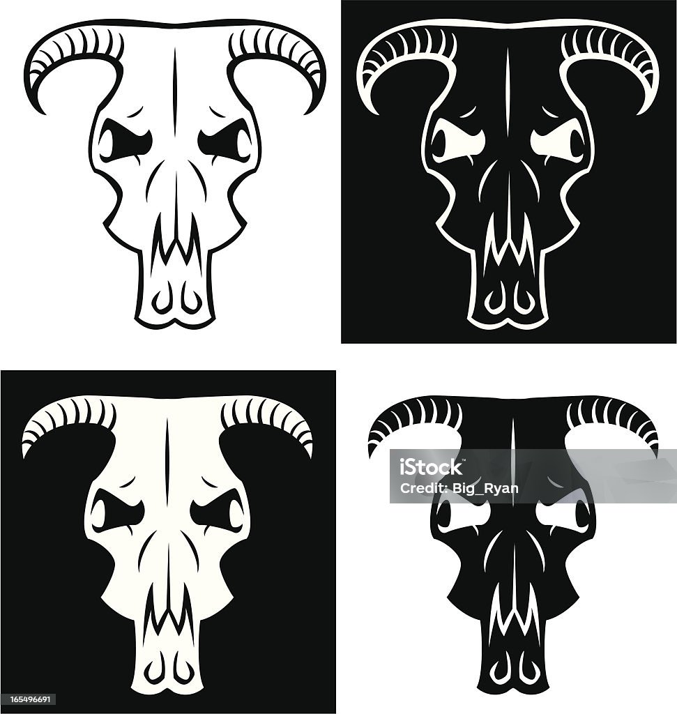 tribal cow skull cow skull in a tribal style Animal stock vector