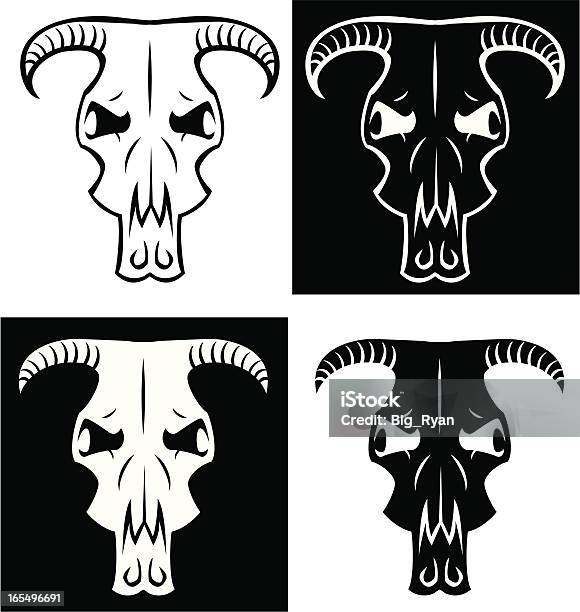 Tribal Cow Skull Stock Illustration - Download Image Now - Animal, Animal Body Part, Animal Bone