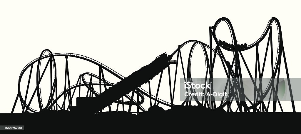 FullCoaster - Grafika wektorowa royalty-free (Rollercoaster)