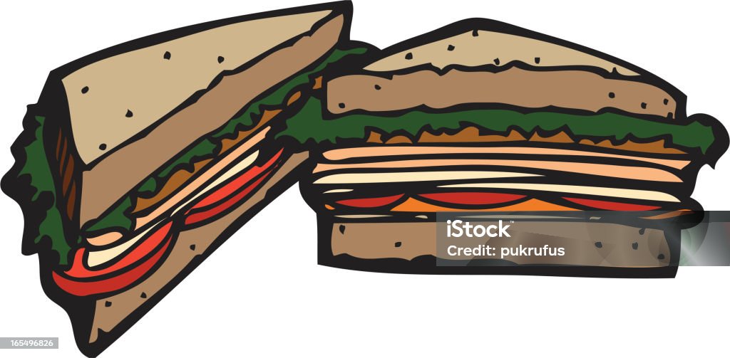 Sandwichs Deli - clipart vectoriel de Aliment libre de droits