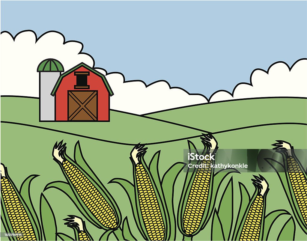 cornfield - clipart vectoriel de Agriculture libre de droits