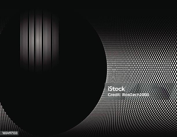 Schwarzer Technohintergrund Stock Vektor Art und mehr Bilder von Abstrakt - Abstrakt, Biegung, Bildhintergrund